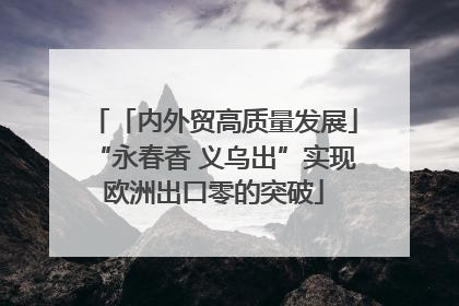 「内外贸高质量发展」“永春香 义乌出”实现欧洲出口零的突破