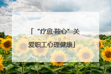 “疗愈·鞍心”关爱职工心理健康