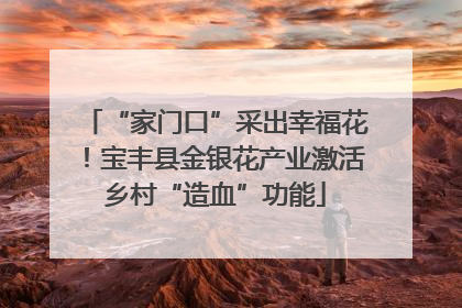 “家门口”采出幸福花！宝丰县金银花产业激活乡村“造血”功能
