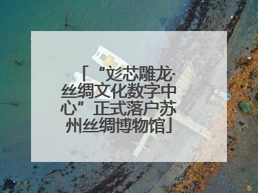 “彣芯雕龙·丝绸文化数字中心”正式落户苏州丝绸博物馆
