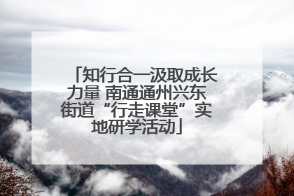 知行合一汲取成长力量 南通通州兴东街道“行走课堂”实地研学活动