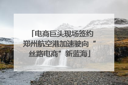 电商巨头现场签约 郑州航空港加速驶向“丝路电商”新蓝海