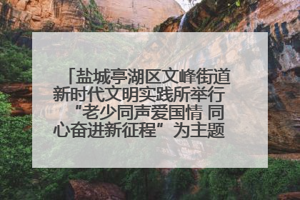 盐城亭湖区文峰街道新时代文明实践所举行“老少同声爱国情 同心奋进新征程”为主题的红色文化活动