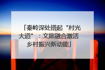秦岭深处搭起“村光大道”：文旅融合激活乡村振兴新动能