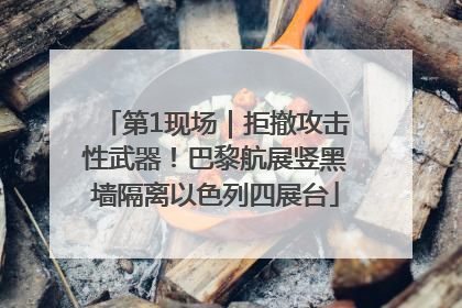 第1现场｜拒撤攻击性武器！巴黎航展竖黑墙隔离以色列四展台