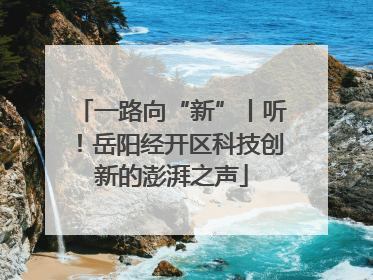 一路向“新”丨听！岳阳经开区科技创新的澎湃之声