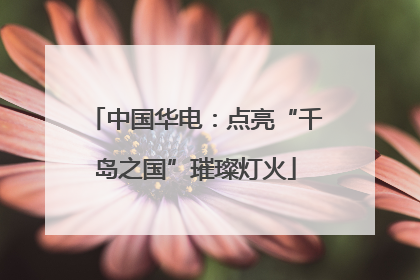 中国华电：点亮“千岛之国”璀璨灯火