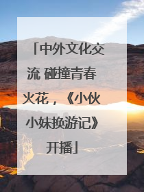 中外文化交流 碰撞青春火花，《小伙小妹换游记》开播