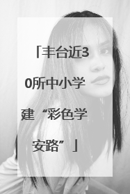 丰台近30所中小学建“彩色学安路”