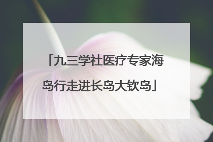 九三学社医疗专家海岛行走进长岛大钦岛