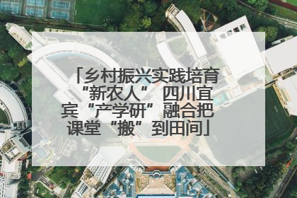 乡村振兴实践培育“新农人” 四川宜宾“产学研”融合把课堂“搬”到田间