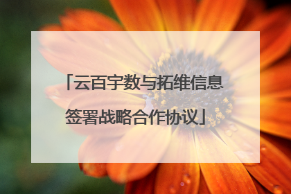 云百宇数与拓维信息签署战略合作协议