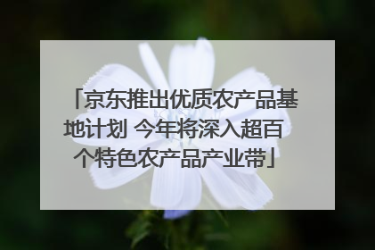 京东推出优质农产品基地计划 今年将深入超百个特色农产品产业带