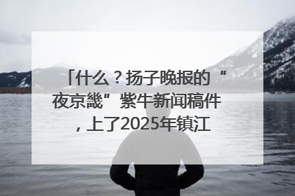 什么？扬子晚报的“夜京畿”紫牛新闻稿件，上了2025年镇江中考模拟卷！