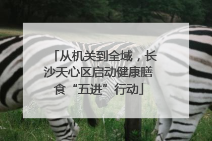 从机关到全域，长沙天心区启动健康膳食“五进”行动