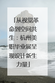 从视觉革命到空间共生：杭州美职毕业展呈现设计新生力量