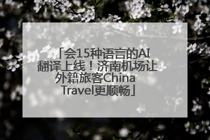会15种语言的AI翻译上线！济南机场让外籍旅客China Travel更顺畅