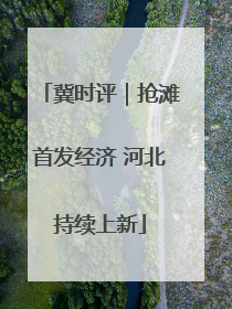 冀时评｜抢滩首发经济 河北持续上新