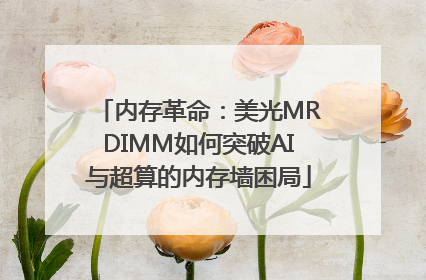 内存革命：美光MRDIMM如何突破AI与超算的内存墙困局