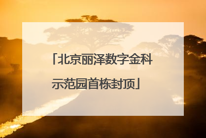 北京丽泽数字金科示范园首栋封顶
