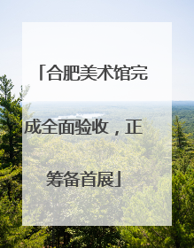 合肥美术馆完成全面验收，正筹备首展