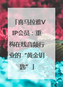 喜马拉雅VIP会员：重构在线音频行业的“黄金钥匙”