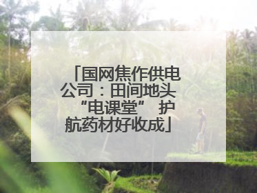 国网焦作供电公司：田间地头“电课堂” 护航药材好收成