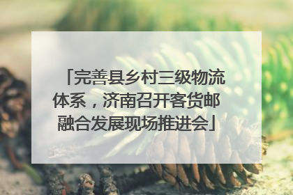完善县乡村三级物流体系，济南召开客货邮融合发展现场推进会