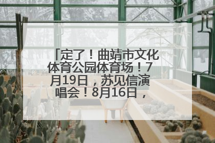 定了！曲靖市文化体育公园体育场！7月19日，苏见信演唱会！8月16日，萧敬腾演唱会！