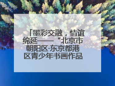 墨彩交融，情谊绵延——“北京市朝阳区·东京都港区青少年书画作品展”成功举办
