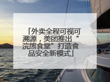 外卖全程可视可溯源，美团推出“浣熊食堂”打造食品安全新模式