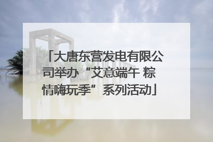 大唐东营发电有限公司举办“艾意端午 粽情嗨玩季”系列活动