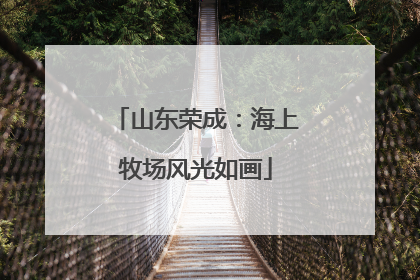山东荣成：海上牧场风光如画