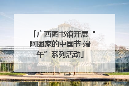 广西图书馆开展“阿图家的中国节·端午”系列活动