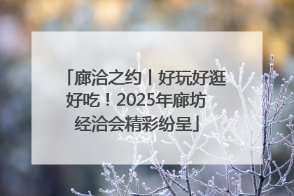 廊洽之约丨好玩好逛好吃！2025年廊坊经洽会精彩纷呈