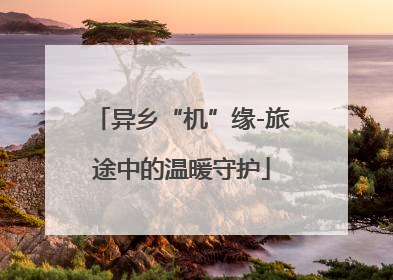 异乡“机”缘-旅途中的温暖守护