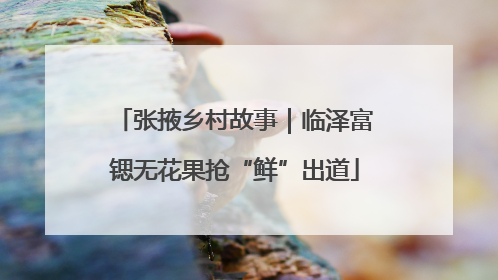张掖乡村故事｜临泽富锶无花果抢“鲜”出道
