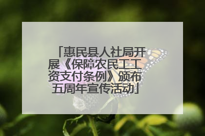 惠民县人社局开展《保障农民工工资支付条例》颁布五周年宣传活动