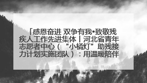 感恩奋进 双争有我•致敬残疾人工作先进集体丨河北省青年志愿者中心（“小橘灯”助残接力计划实施团队）：用温暖陪伴，守护特殊孩子成长