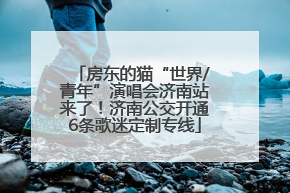 房东的猫“世界/青年”演唱会济南站来了！济南公交开通6条歌迷定制专线