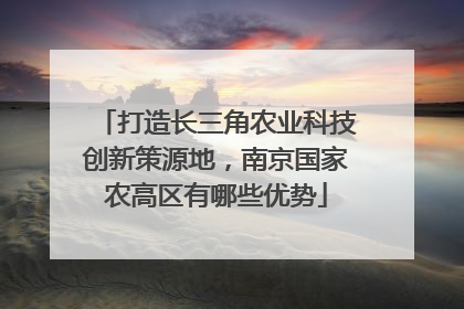 打造长三角农业科技创新策源地，南京国家农高区有哪些优势