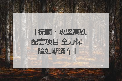 抚顺：攻坚高铁配套项目 全力保障如期通车