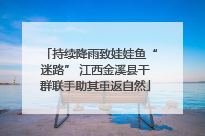 持续降雨致娃娃鱼“迷路” 江西金溪县干群联手助其重返自然