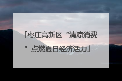 枣庄高新区“清凉消费”点燃夏日经济活力