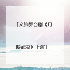 文旅舞台剧《月映武夷》上演