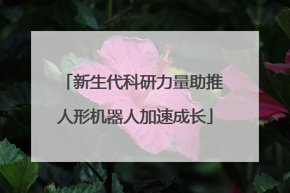 新生代科研力量助推人形机器人加速成长