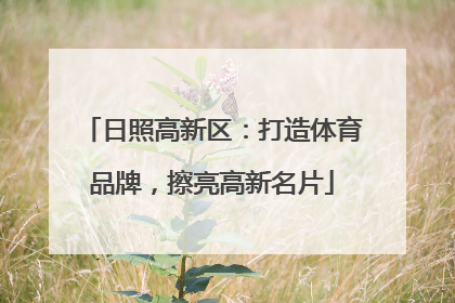 日照高新区：打造体育品牌，擦亮高新名片