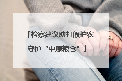 检察建议助打假护农守护“中原粮仓”