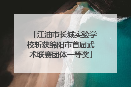 江油市长城实验学校斩获绵阳市首届武术联赛团体一等奖