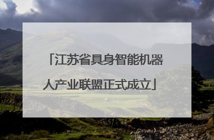 江苏省具身智能机器人产业联盟正式成立